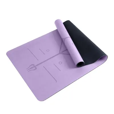 现货新品80cm加宽轻便瑜伽垫磨砂PU天然橡胶防滑耐磨家用运动垫