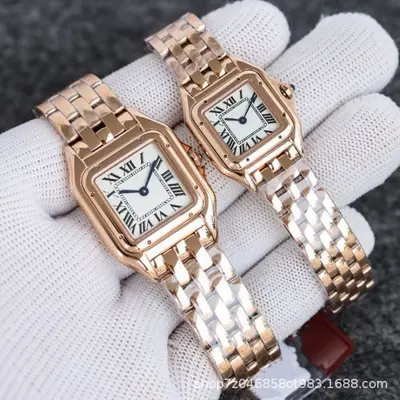 Cheetah Classic Stainless Steel Square Quartz Women's Watch - 13