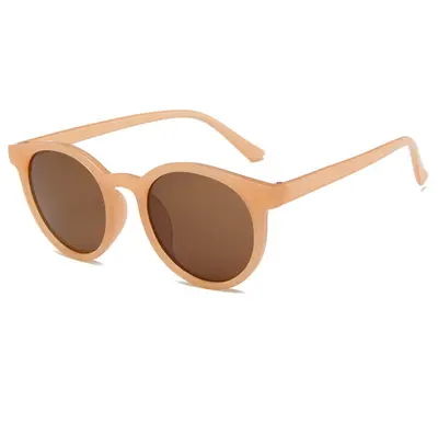 Round Candy-Colored Small Face Sunglasses with Anti-UV Protection - 5