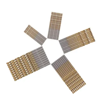 Titanyum Kaplamalı Spiral Matkap Ucu Seti 1-3 mm, 50 Adet