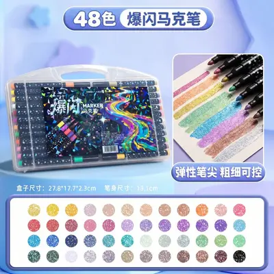 Flashy Marker Pens Student Set Multicolor - 10
