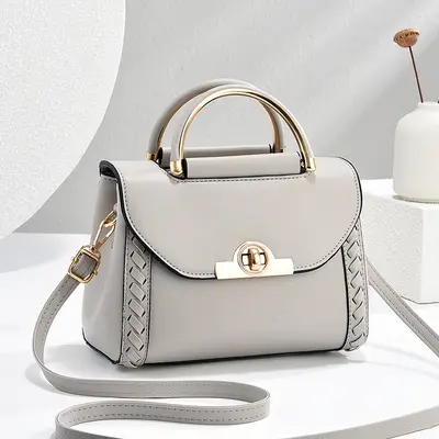 Small Square Women's Handbag, Elegant Crossbody Bag - 11