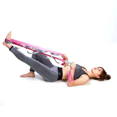 Multicolor Yoga Stretch Strap for Fitness and Flexibility - 5