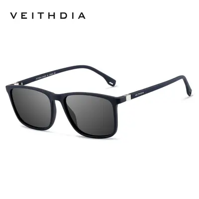 Unisex Square Frame Polarized UV400 Sunglasses, Model 7521 - 8