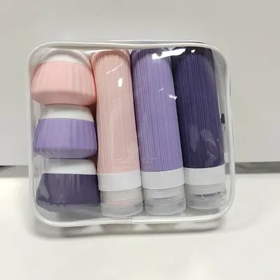 Travel Leak-Proof Silicone Bottle Set 8-Piece Multicolor Outdoor - 9