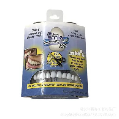 Ready-Made Whitening Tooth Veneers for Upper and Lower Jaw, Unisex - 3