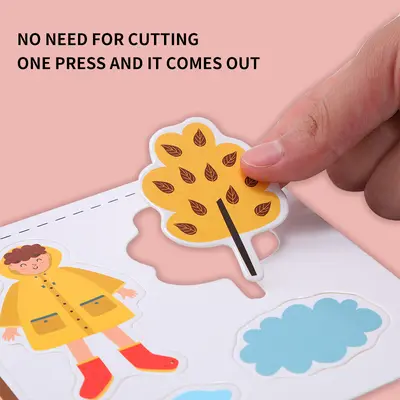 Seasonal Theme Sticker Book for Children, Preschool Activity Book - 5