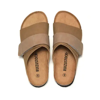 Ruizu Kork-Hausschuhe für Herren und Damen, Leder, für draußen