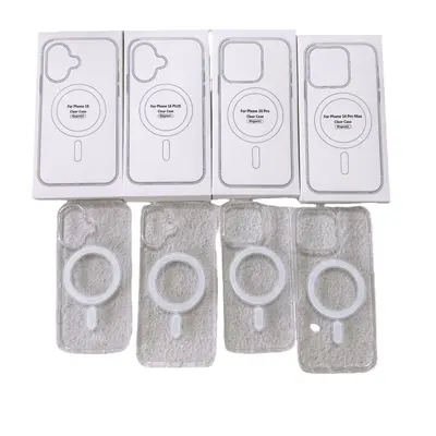 MagSafe Magnet-Handyhülle aus transparentem Acryl für iPhone 15 und 13 Pro, stoßfest