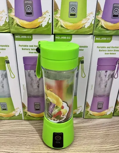 Portable mini electric juicer 6-blade USB rechargeable - 10