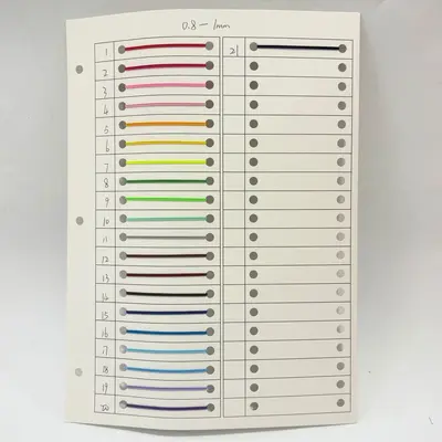 Renkli yuvarlak elastik ip, 1mm-5mm, aşınmaya dayanıklı - 7