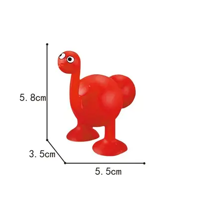 Silikon-Bausteine Tier-Saugspielzeug mit Saugnäpfen für Kinder - 11