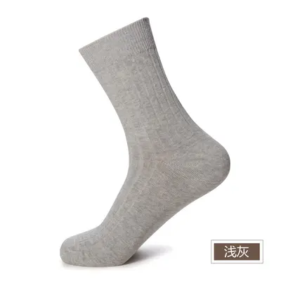 Herren-Baumwollarbeitssocken für alle Jahreszeiten, dicke Mittellängen-Socken für Herbst und Winter, doppelt gestrickte, vollständig baumwollene, geruchsbekämpfende Socken, Zhuji-Socken. - 8