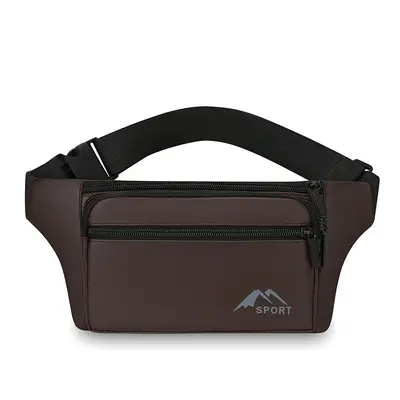 Schlichte modische Brusttasche, wasserdichte Umhängetasche mit Fächern - 6