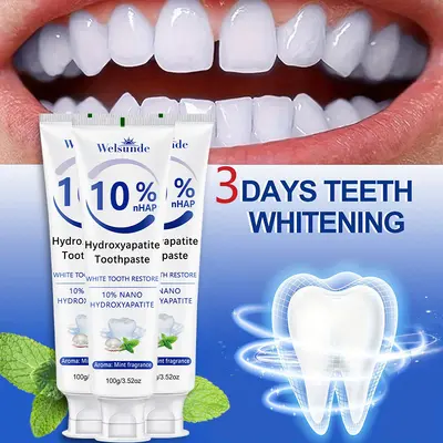 %10 Nano Hidroksiapatit Diş Macunu, Florürsüz, Nane Aromalı