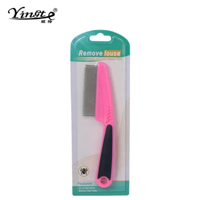 Long-Handled Flea Comb with Fine Teeth for Dogs and Cats - 7