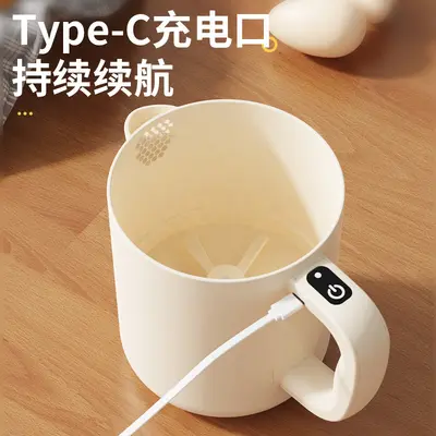 Electric egg beater and rice washing cup