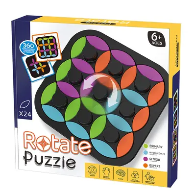 Early Education Colorful Leaf Rotating Puzzle, Intelligence Development Teaching Aid - 7