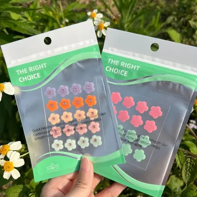 Hydrocolloid Acne Patch with Fun Pattern, Fluid-Absorbing - 2