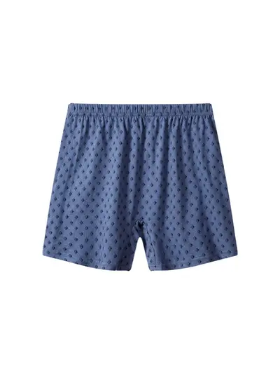 Herren-Baumwoll-Boxershorts, Großgrößen, hoher Bund, bedruckt