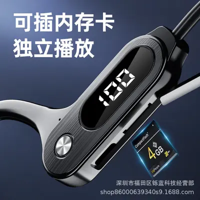 Bone conduction TWS Bluetooth earphone with ear hook painless work running waterproof and sweatproof universal with service package - 4