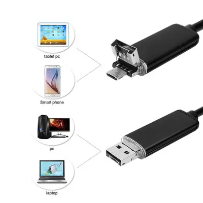 7mm USB Android endoskop, 1m su geçirmez, elle tutulan - 4