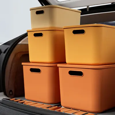 PP plastic storage box with lid, thickened, large capacity - 2