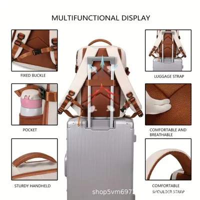 Business Backpack for Men and Women Large Capacity Expandable Laptop Backpack - 5
