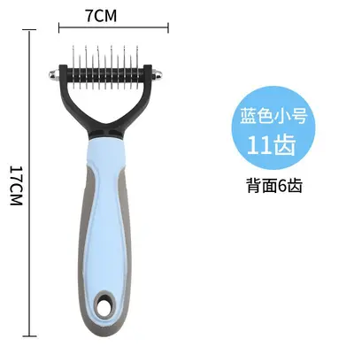 Pet detangling comb for dogs and cats, deshedding grooming comb - 8