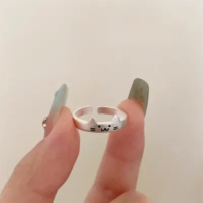 925er Sterlingsilber Zirkon-Ring, Damen, minimalistisches Band - 8