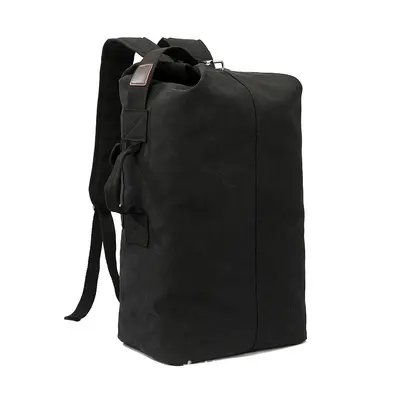 Leinwand-Zylinder-Rucksack, Laptop-Fach, unisex, Reisen - 7