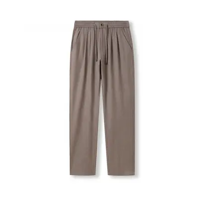 Tencel Wool Blend Men's Casual Pants, Summer Breathable
