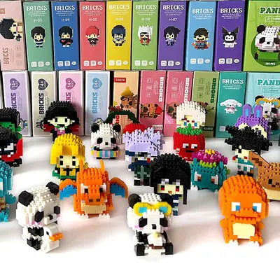 Micro Building Blocks Compatible with LEGO Small Parts Educational Blind Box Figure - 2