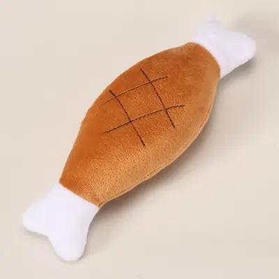 Plush Duck Dog Toy with Squeaker, Chew-Resistant - 9