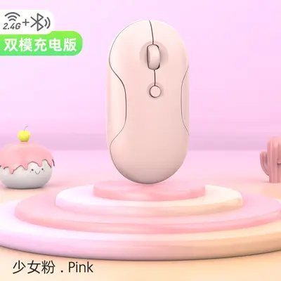 跨境工厂无线鼠标双模蓝牙轻音充电轻巧携带平板电脑通用现货批发 - 8