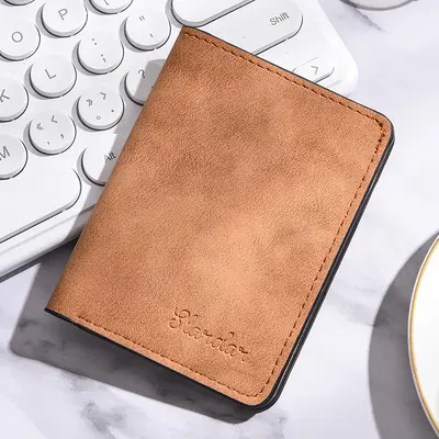 Ultra-Thin Mini Men's Wallet with Card Holder, Soft - 9