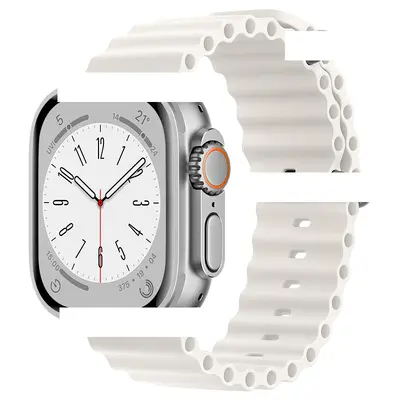 Translucent Ocean Band for Apple Ultra 4/S10/11, Stretch Clasp - 12