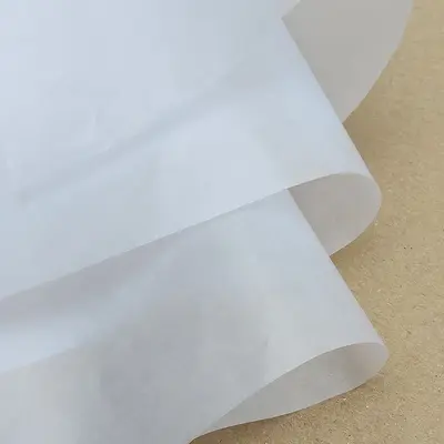 Halbdurchsichtiges Pergamentpapier, feuchtigkeitsbeständiges, farbechtes und fettbeständiges Verpackungspapier, Auskleidung für Fachteiler in Kleidungsgeschenkboxen, papierbeschichtetes Pergamentpapier - 3