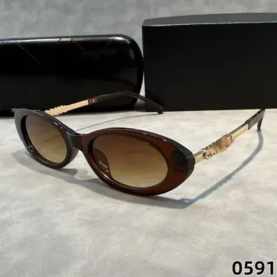 Retro Sunglasses for Women, UV400 Protection, Acetate and Metal Frame - 8