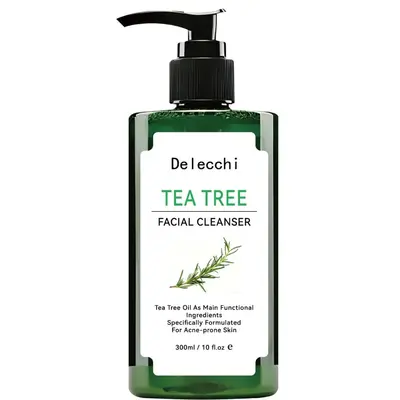茶树洁面乳面部清洁温和不刺激补水保湿滋润清爽不拔干洁面乳祛痘