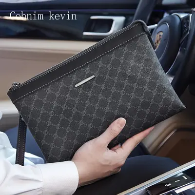 Cohnim Kevin Men's Genuine Leather Clutch Bag