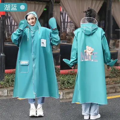 Adult fashionable raincoat gloves for men and women electric vehicle bicycle poncho outdoor travel walking rain-resistant - 7