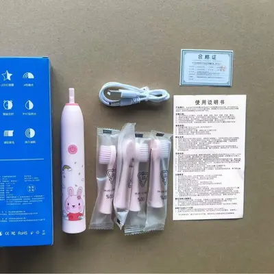 学生儿童电动牙刷充电式软毛防水护龈款声波静音家用牙刷工厂批发 - 5