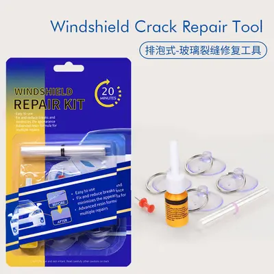 Car Windshield Repair Kit for Cracks and Scratches - 7
