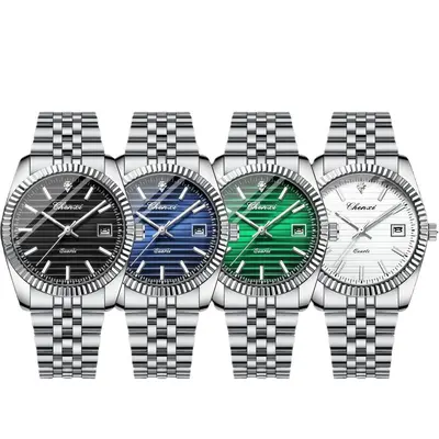 Chenxi Herrenuhr, modische Business-Quarzuhr mit Datum, nachleuchtend, wasserdicht