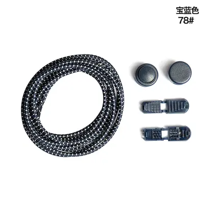 Reflektierende elastische Schnürsenkel ohne Binden, 3 mm Elastikseil, farbig - 12