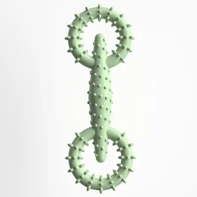TPR Pet Pull Ring Dog Chew Toy, Interactive - 9