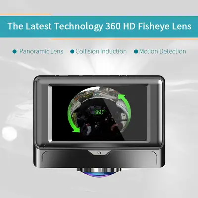 360 Degree Car DVR with 1080P Night Vision and Panoramic View