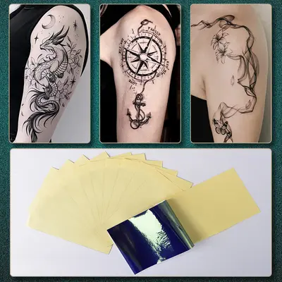 Dövme Transfer Kağıdı, 21,6 x 27,9 cm, Dövme Transfer Makinesi İçin