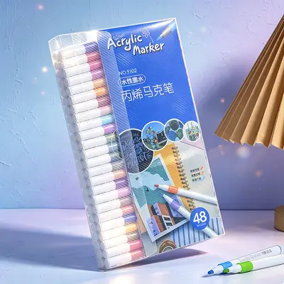 Auswaschbare Acrylmarker für Kinder - 9